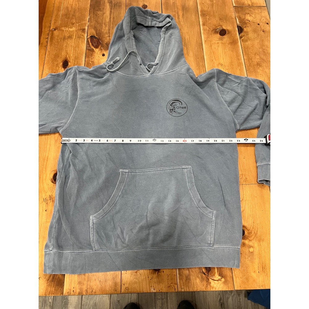 ONeill Mens Blue Graphic Logo Pullover Hoodie Surf Sweatshirt Large